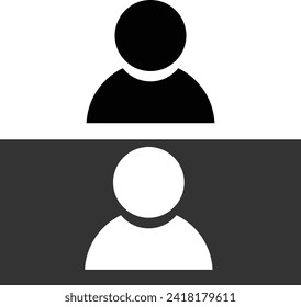 User vector icon. Profile user icon illustration. Person icon symbol web illustration. People icon on background