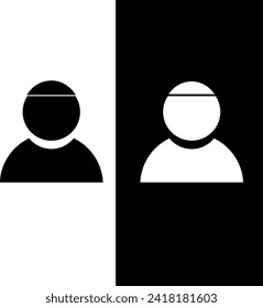 User vector icon. Profile user icon illustration. Person icon symbol web illustration. People icon on background