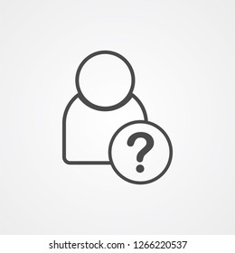 User vector icon sign symbol