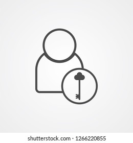 User vector icon sign symbol