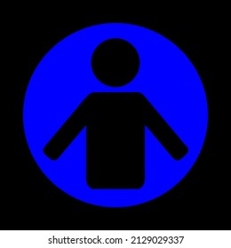 símbolo de signo de icono del vector de usuario. ilustración gráfica aislada
