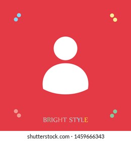A user vector icon. The sign of a user. Using of the internet icon.