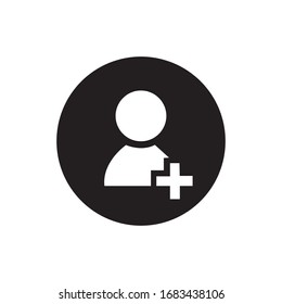 User vector icon, simple sign for web site and mobile app.