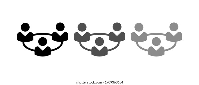 Stock-Vektorillustration-Vektorillustration-Icon für Benutzer, Illustration flaches Design.