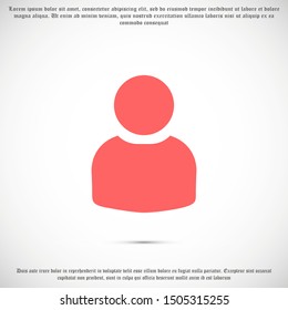 User vector icon in trendy isolated on grey background. User vector icon symbol for your web site design. User vector icon illustration . User vector icon social network button.