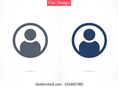 User vector icon in trendy isolated on grey background. 