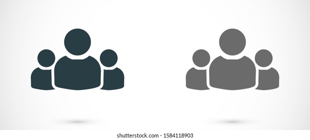 User vector icon in trendy isolated on grey background. User vector icon symbol for your web site design. User vector icon illustration . User vector icon social network button.
