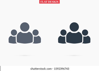 User vector icon in trendy isolated on grey background. User vector icon symbol for your web site design. User vector icon illustration . User vector icon social network button.