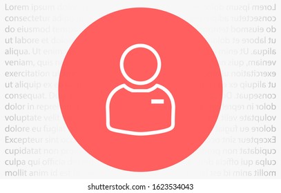 User vector icon in trendy isolated on grey background. User vector icon symbol for your web site design. User vector icon illustration . User vector icon social network button.