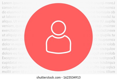 User vector icon in trendy isolated on grey background. User vector icon symbol for your web site design. User vector icon illustration . User vector icon social network button.