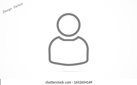 User vector icon in trendy isolated on grey background. User vector icon symbol for your web site design. User vector icon illustration . User vector icon social network button.