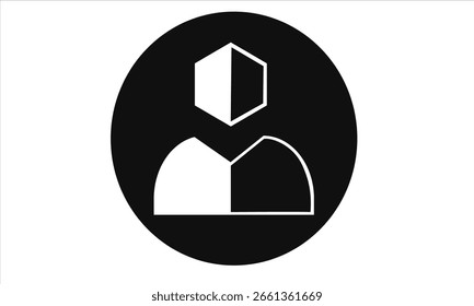 user vector icon with white background