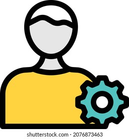 user vector illustration isolated on a transparent background . colour vector icons for concept or web graphics.