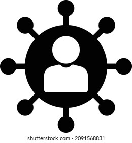 user vector illustration isolated on a transparent background . glyph vector icons for concept or web graphics.