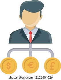 ilustración de usuario Vector en un fondo transparente.Símbolos de calidad premium.Icono plano de línea vectorial para concepto y diseño gráfico.
