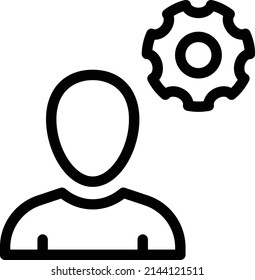 user Vector illustration on a transparent background. Premium quality symbols. Stroke vector icon for concept and graphic design.