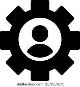 ilustración de usuario Vector en un fondo transparente.Símbolos de calidad premium.Icono vectorial de glifos para diseño de concepto y gráfico.