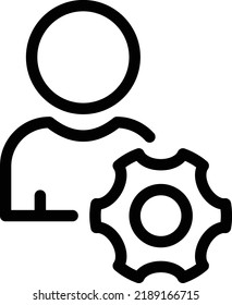 user Vector illustration on a transparent background. Premium quality symmbols. Thin line vector icons for concept and graphic design. 
