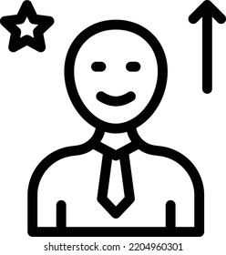 user Vector illustration on a transparent background. Premium quality symmbols. Thin line vector icons for concept and graphic design.