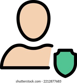user Vector illustration on a transparent background.Premium quality symmbols.Stroke vector icons for concept and graphic design.