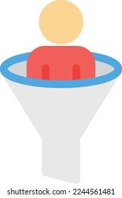 ilustración de usuario Vector en un fondo transparente. Símbolos de calidad superior. Iconos vectoriales de color de línea para el concepto y el diseño gráfico.