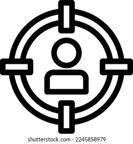 ilustración de usuario Vector en un fondo transparente. Símbolos de calidad superior. Iconos vectoriales de línea delgada para el diseño de conceptos y gráficos. 
