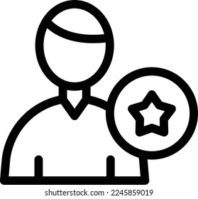 user Vector illustration on a transparent background. Premium quality symmbols. Thin line vector icons for concept and graphic design. 
