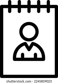 ilustración de usuario Vector en un fondo transparente. Símbolos de calidad superior. Iconos vectoriales de línea delgada para el diseño de conceptos y gráficos. 
