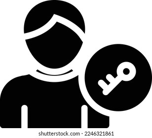 user  Vector illustration on a transparent background. Premium quality symmbols. Glyphs vector icons for concept and graphic design. 
