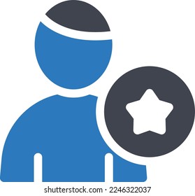 user Vector illustration on a transparent background. Premium quality symmbols. Glyphs vector icons for concept and graphic design. 
