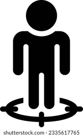 ilustración de usuario Vector en un fondo transparente.Símbolos de calidad premium.Icono vector glifos para concepto y diseño gráfico.