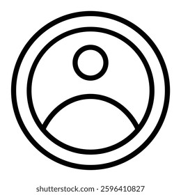 User Vector Line Icon Design