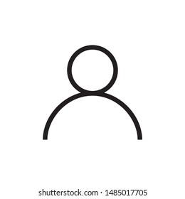 user vector line icon. people, person, human outline illustration. EPS 10