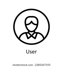 User Vector   outline Icons. Simple stock illustration stock