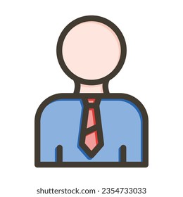User Vector Thick Line Filled Colors Icon For Personal And Commercial Use.

