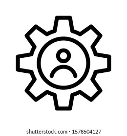 user vector thin line icon 