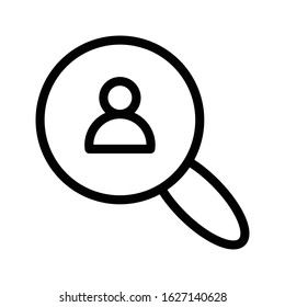 user vector thin line icon 