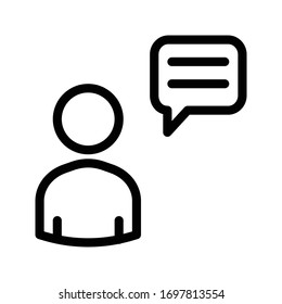 user vector thin line icon 