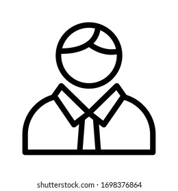 user vector thin line icon 