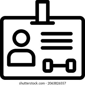 user vector thin line icon