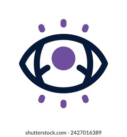 icono de visión de usuario. icono vectorial de doble tono para su sitio web, móvil, presentación y diseño de logotipo.