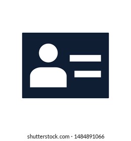User Web Icon, Contact, id-card, Logo, Profile picture.Vector design