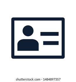 User Web Icon, Contact, id-card, Logo, Profile picture.Vector design