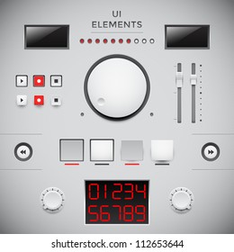 User web interface design. UI elements