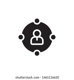 User, worker icon. Simple glyph, flat vector of project management icons for ui and ux, website or mobile application