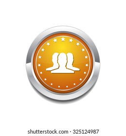 User Yellow Vector Icon Button