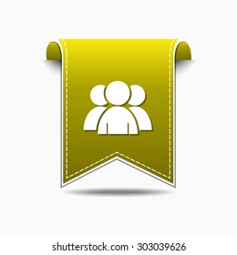 User Yellow Vector Icon Design