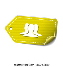 User Yellow Vector Icon Design