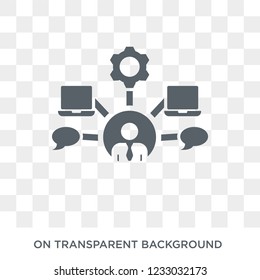 User-generated content icon. Trendy flat vector User-generated content icon on transparent background from Technology collection. 