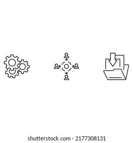 User-generated Content icons set . User-generated Content pack symbol vector elements for infographic web